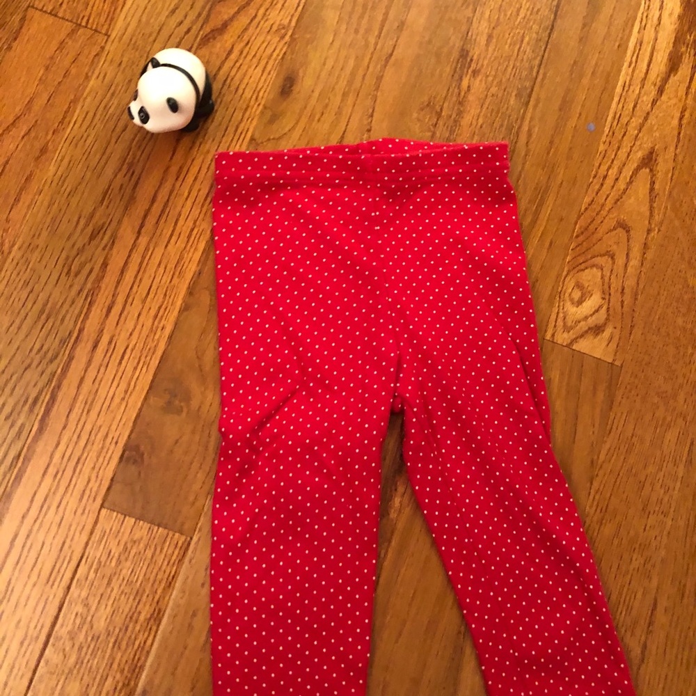 Gymboree red and white polka dot pants!